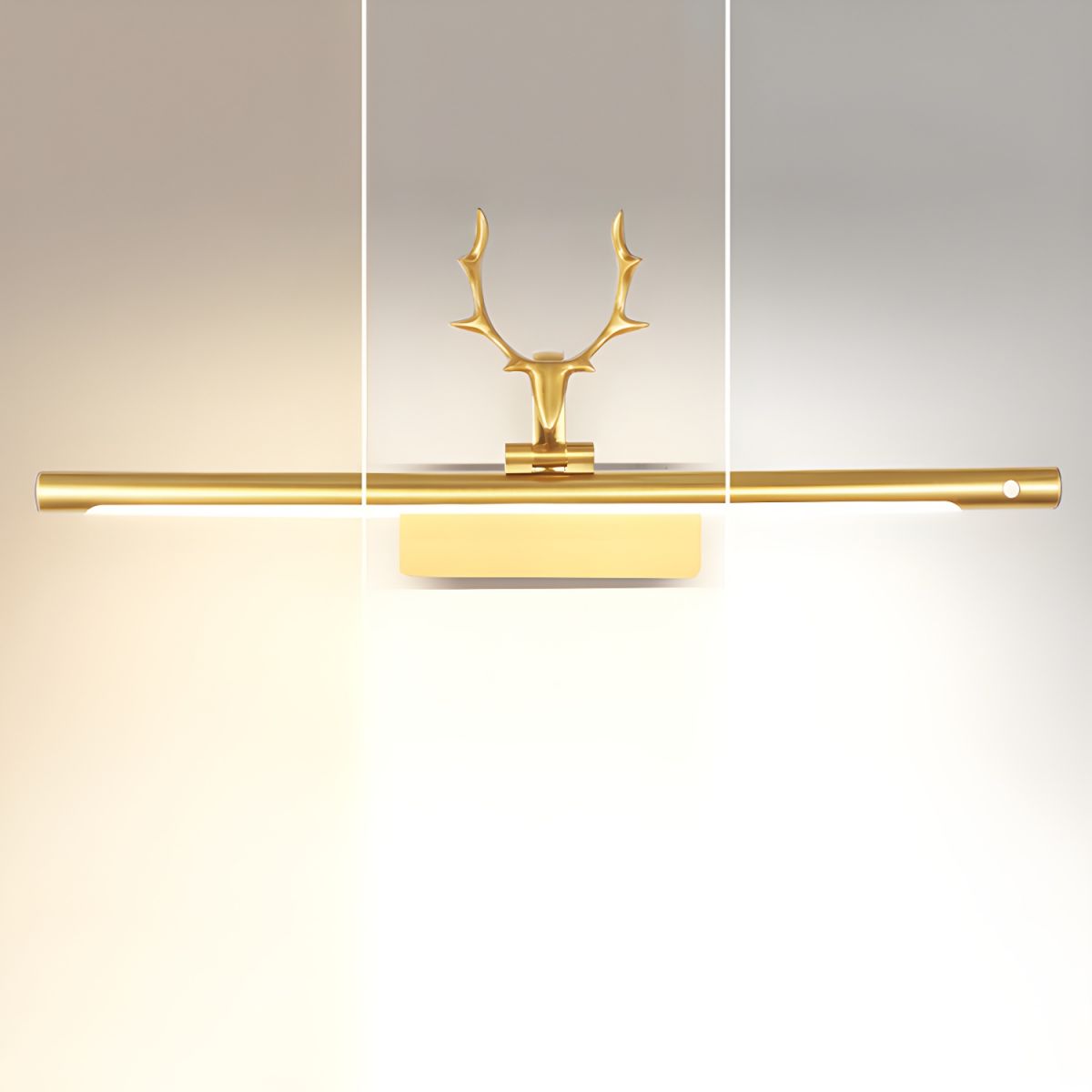 Nøordka Light Bespoke Wall Light Fixture Stag Horn Handcrafted Antique Brass Finish Wall Light