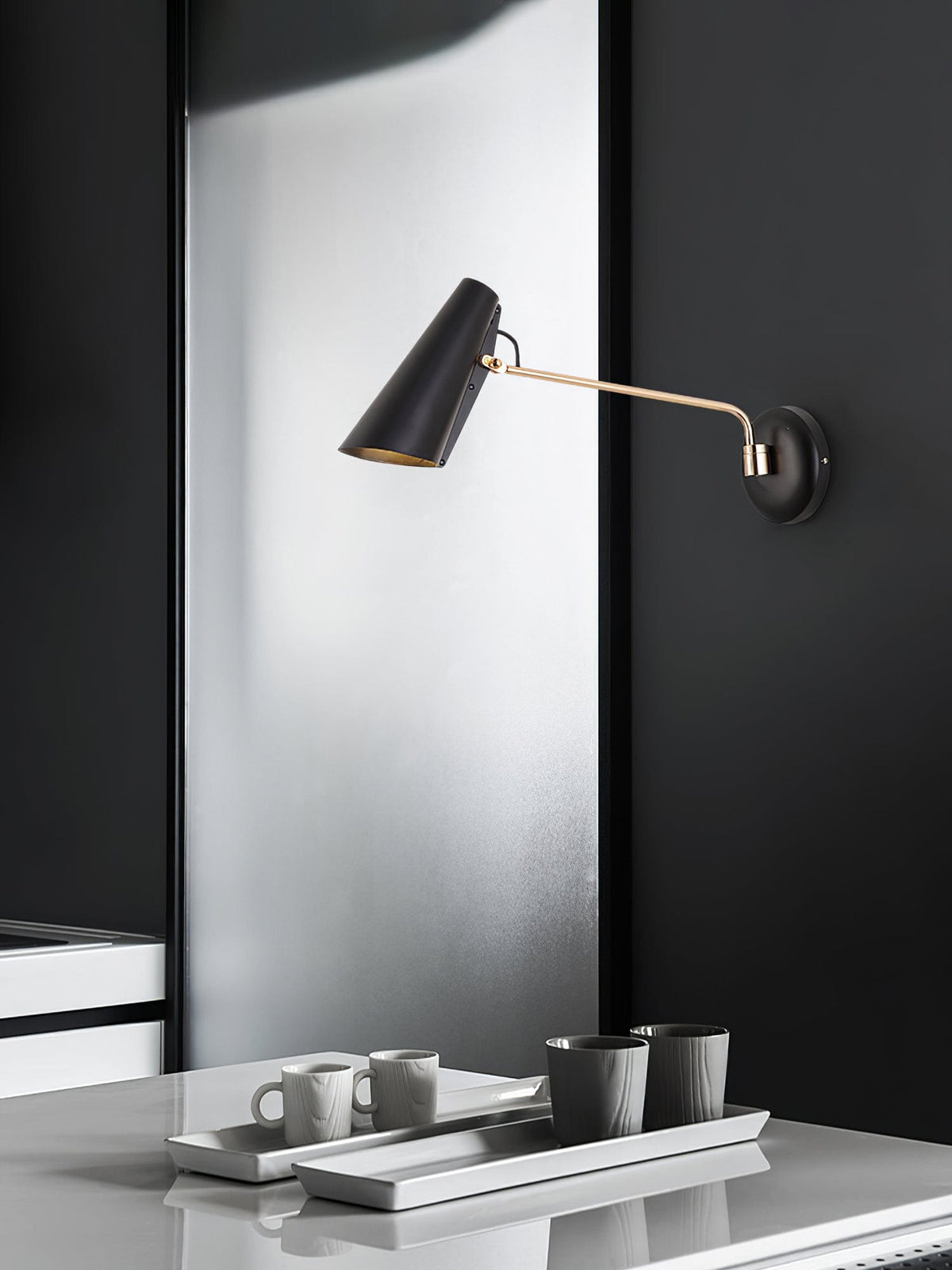 Nøordka Light Bespoke Wall Light Fixture Steel Bird Form Nordic Inspired Wall Lamp