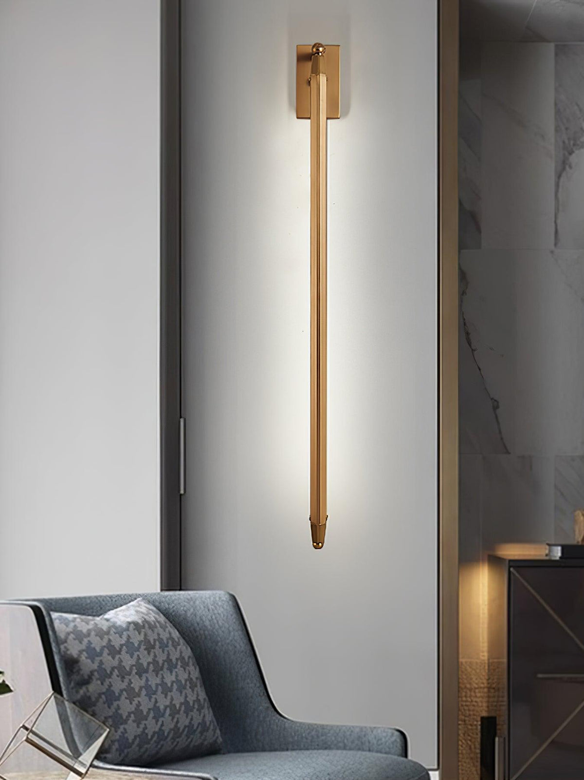 Nøordka Light Bespoke Wall Light Fixture T Shaped Tube Contemporary Adjustable Wall Light