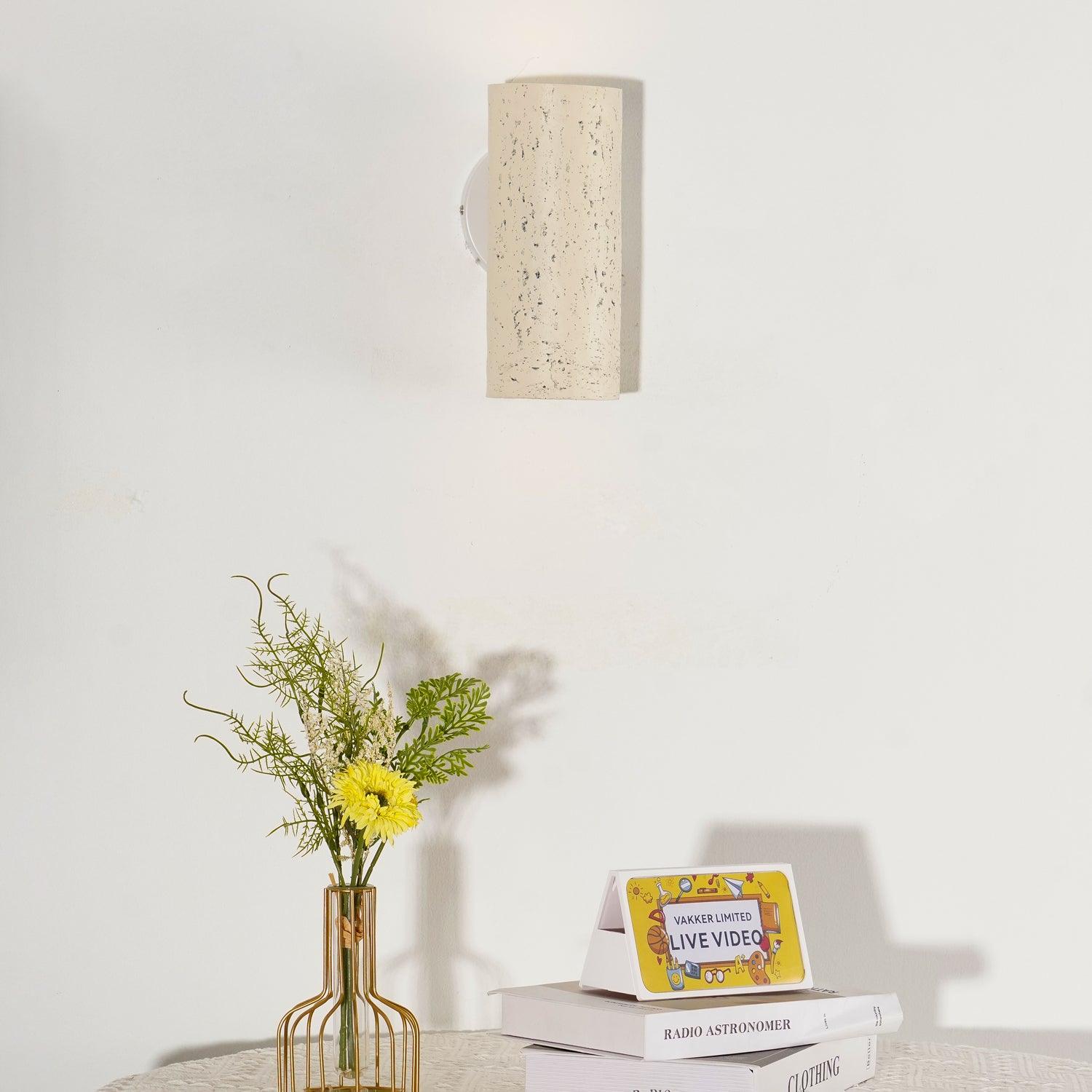 Nøordka Light Bespoke Wall Light Fixture Textured Cylinder Contemporary Wall Light