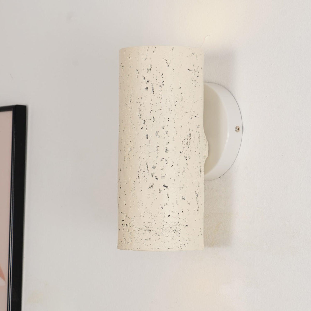 Nøordka Light Bespoke Wall Light Fixture Textured Cylinder Contemporary Wall Light