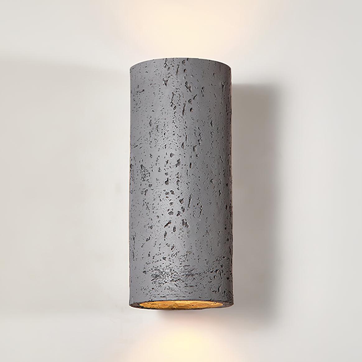 Nøordka Light Bespoke Wall Light Fixture Textured Cylinder Contemporary Wall Light