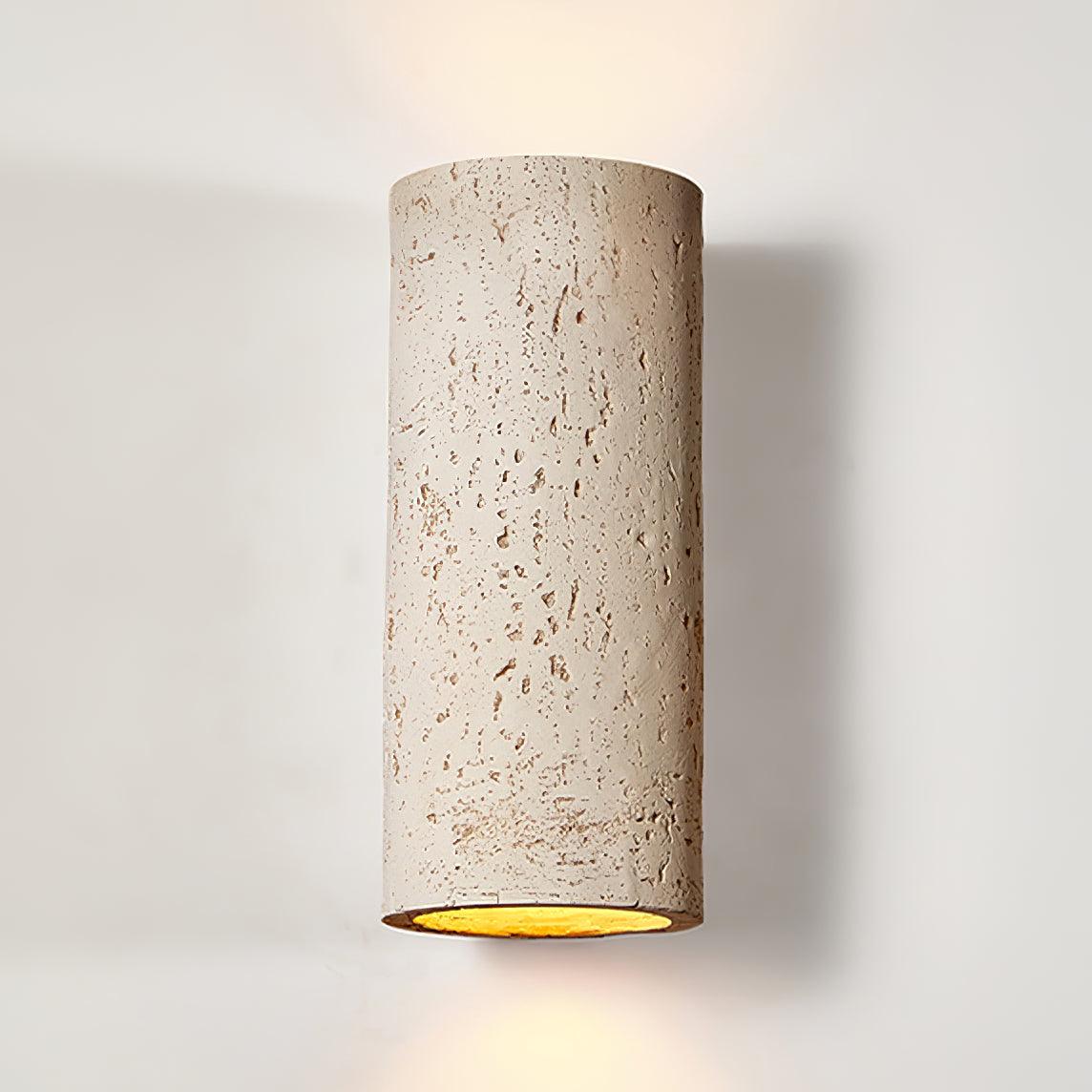 Nøordka Light Bespoke Wall Light Fixture Textured Cylinder Contemporary Wall Light