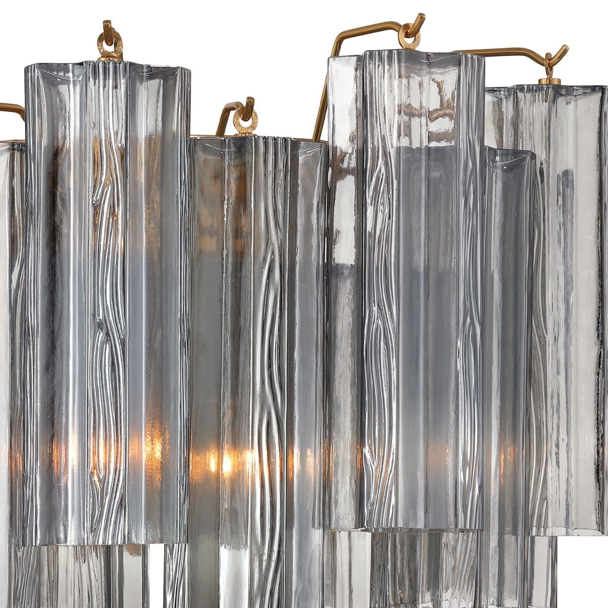 Nøordka Light Bespoke Wall Light Fixture Textured Glass Polished Chrome Finish Wall Light