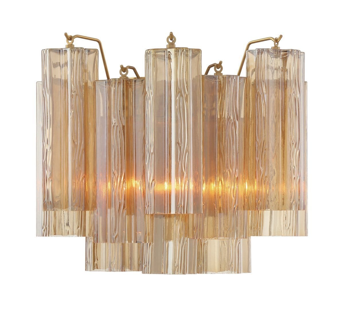 Nøordka Light Bespoke Wall Light Fixture Textured Glass Polished Chrome Finish Wall Light