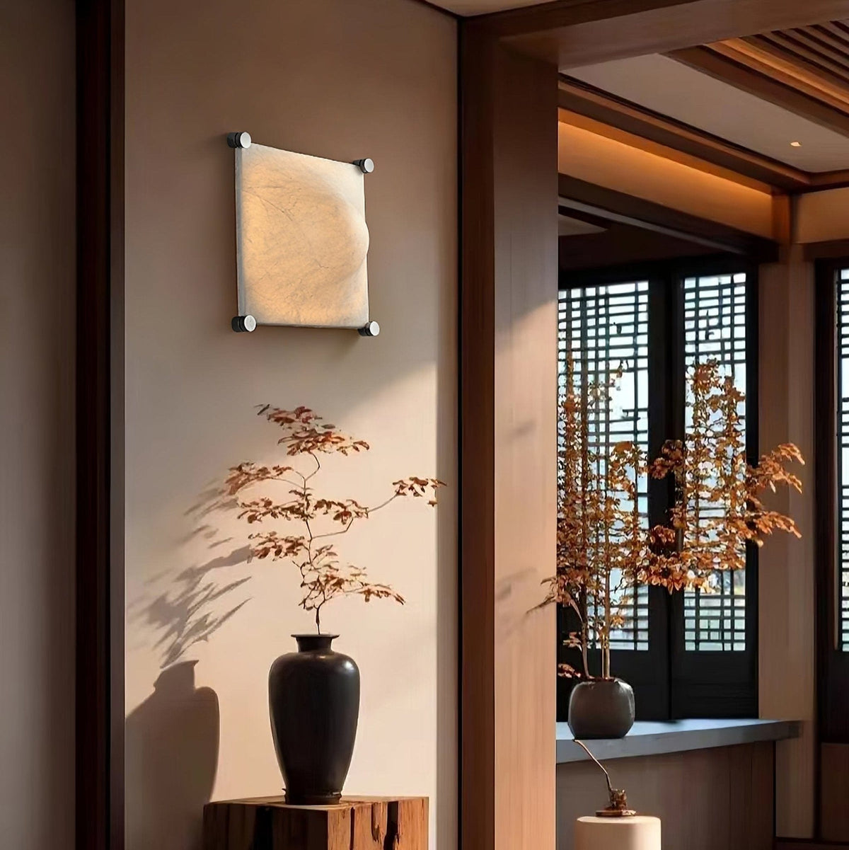 Nøordka Light Bespoke Wall Light Fixture Textured Silk Shade Contemporary Wall Light