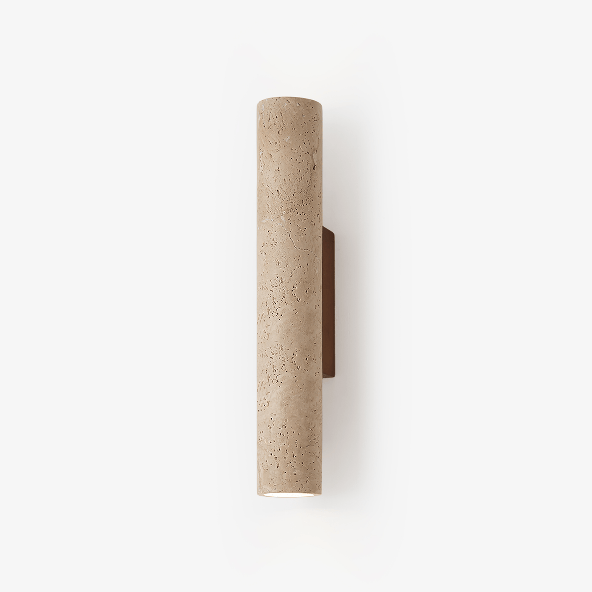 Nøordka Light Bespoke Wall Light Fixture Travertine Column Contemporary Wall Light