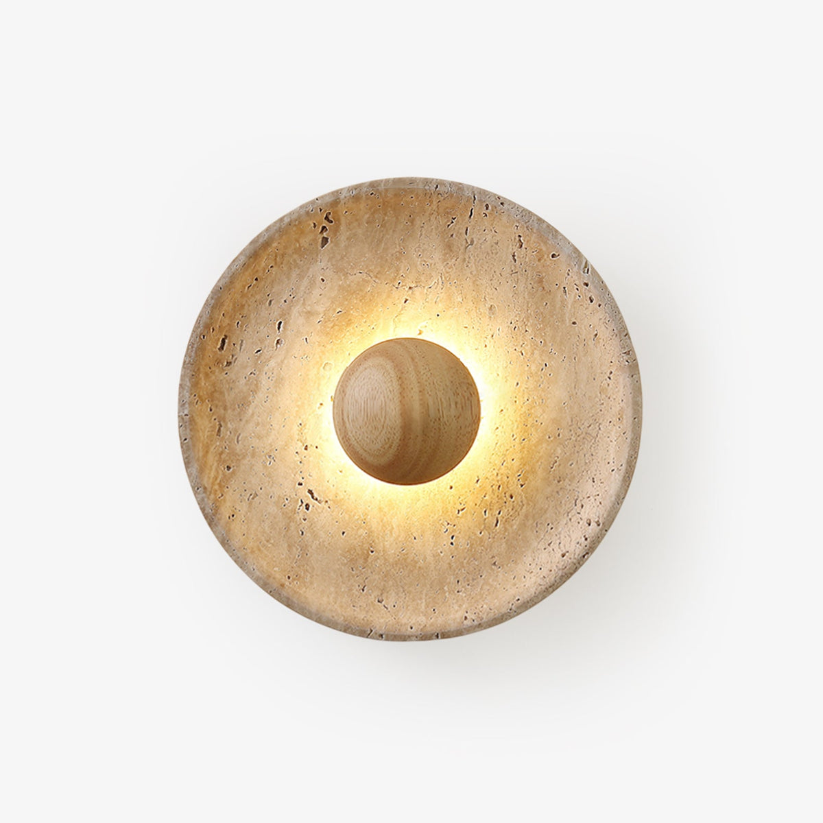 Nøordka Light Bespoke Wall Light Fixture Travertine Nordic Inspired Design Wall Light