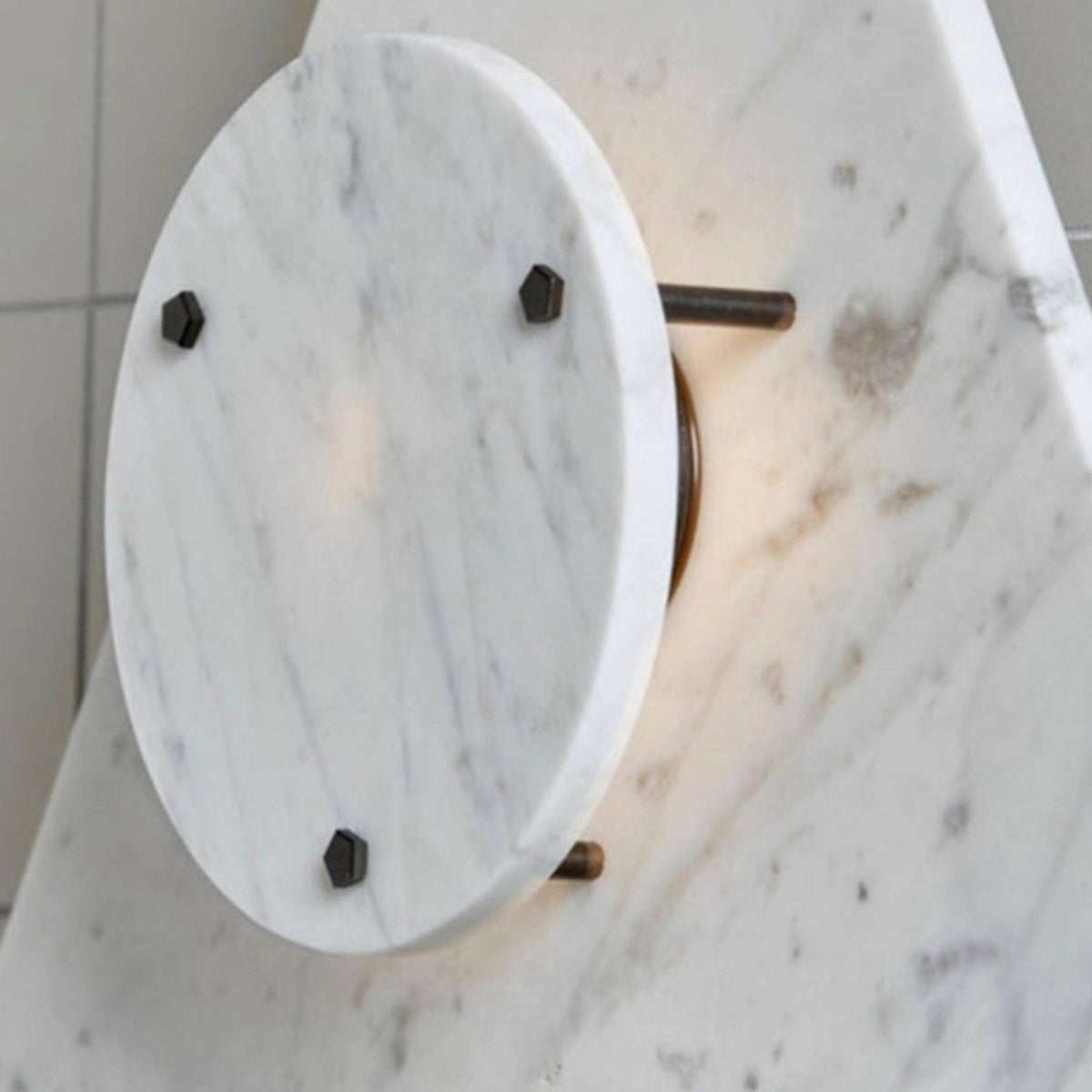 Nøordka Light Bespoke Wall Light Fixture Triangular Marble Contemporary Wall Light