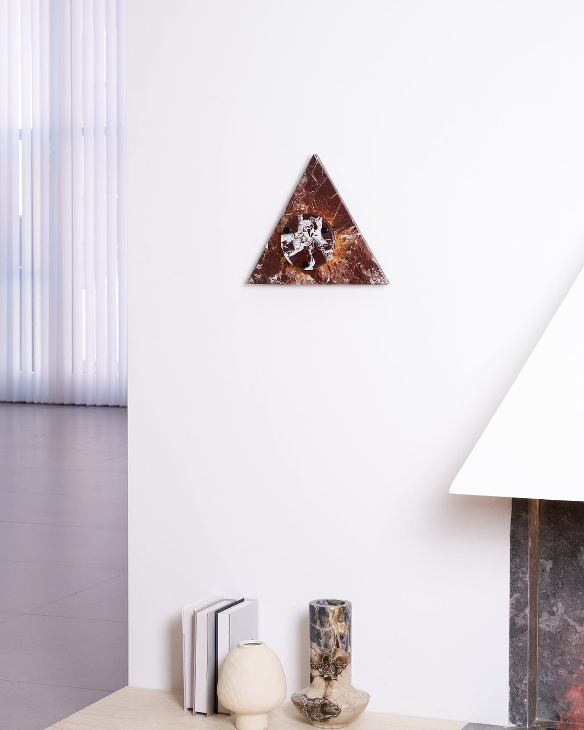 Nøordka Light Bespoke Wall Light Fixture Triangular Marble Contemporary Wall Light