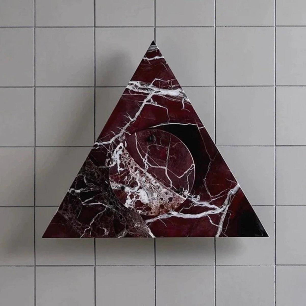 Nøordka Light Bespoke Wall Light Fixture Triangular Marble Contemporary Wall Light