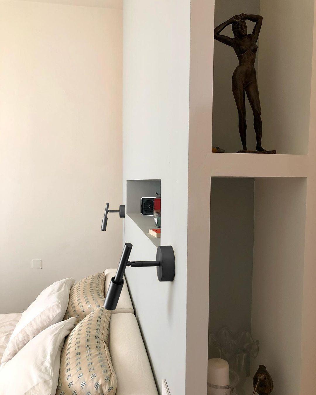 Nøordka Light Bespoke Wall Light Fixture Tubular Contemporary Bedhead Mounted Wall Light