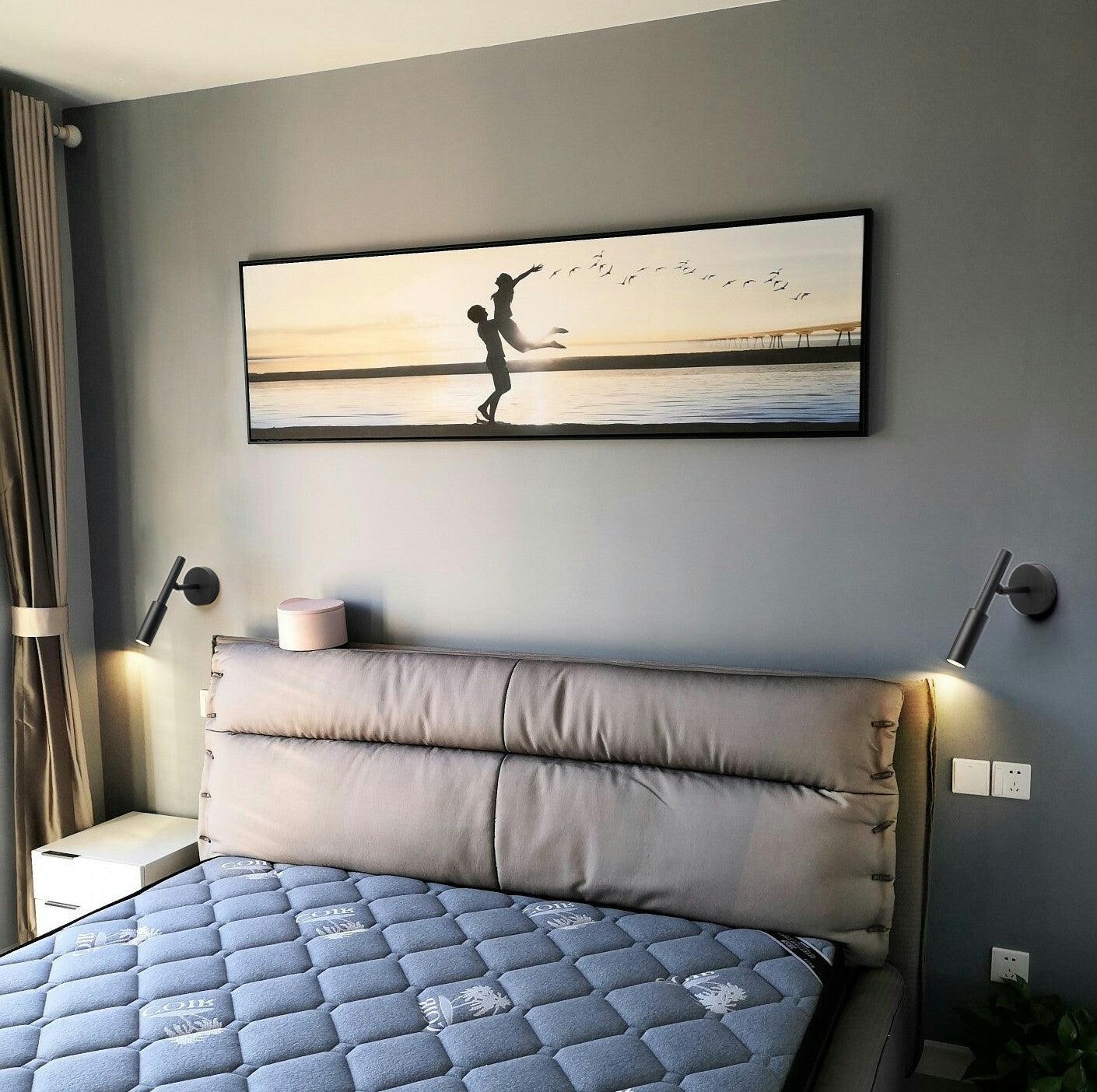 Nøordka Light Bespoke Wall Light Fixture Tubular Contemporary Bedhead Mounted Wall Light