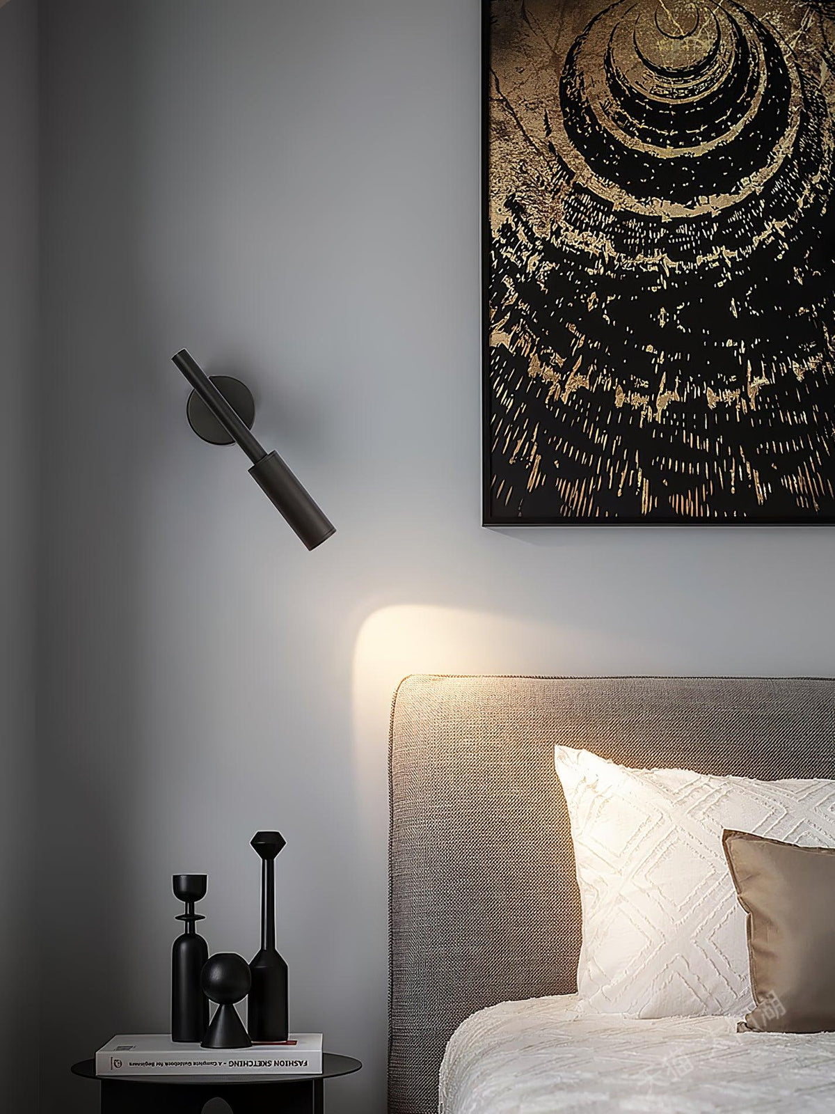 Nøordka Light Bespoke Wall Light Fixture Tubular Contemporary Bedhead Mounted Wall Light