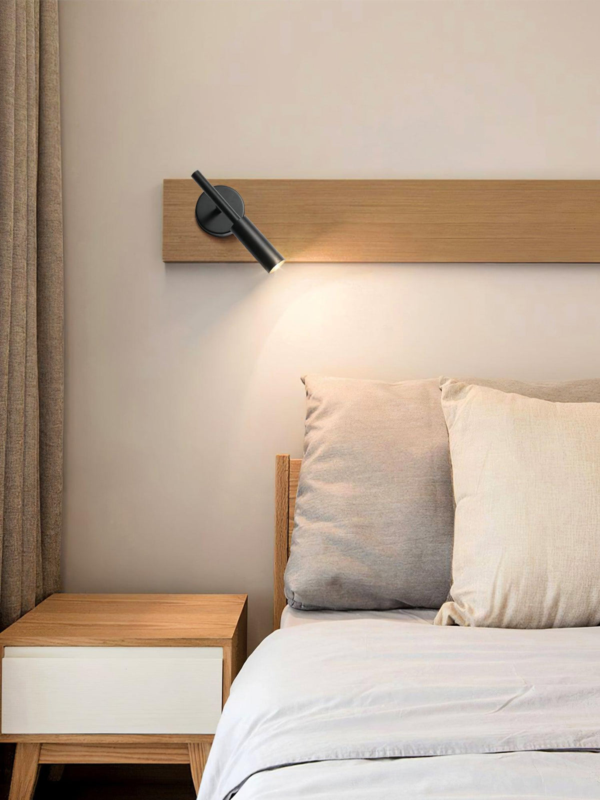 Nøordka Light Bespoke Wall Light Fixture Tubular Contemporary Bedhead Mounted Wall Light
