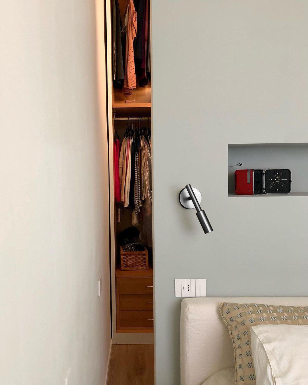 Nøordka Light Bespoke Wall Light Fixture Tubular Contemporary Bedhead Mounted Wall Light