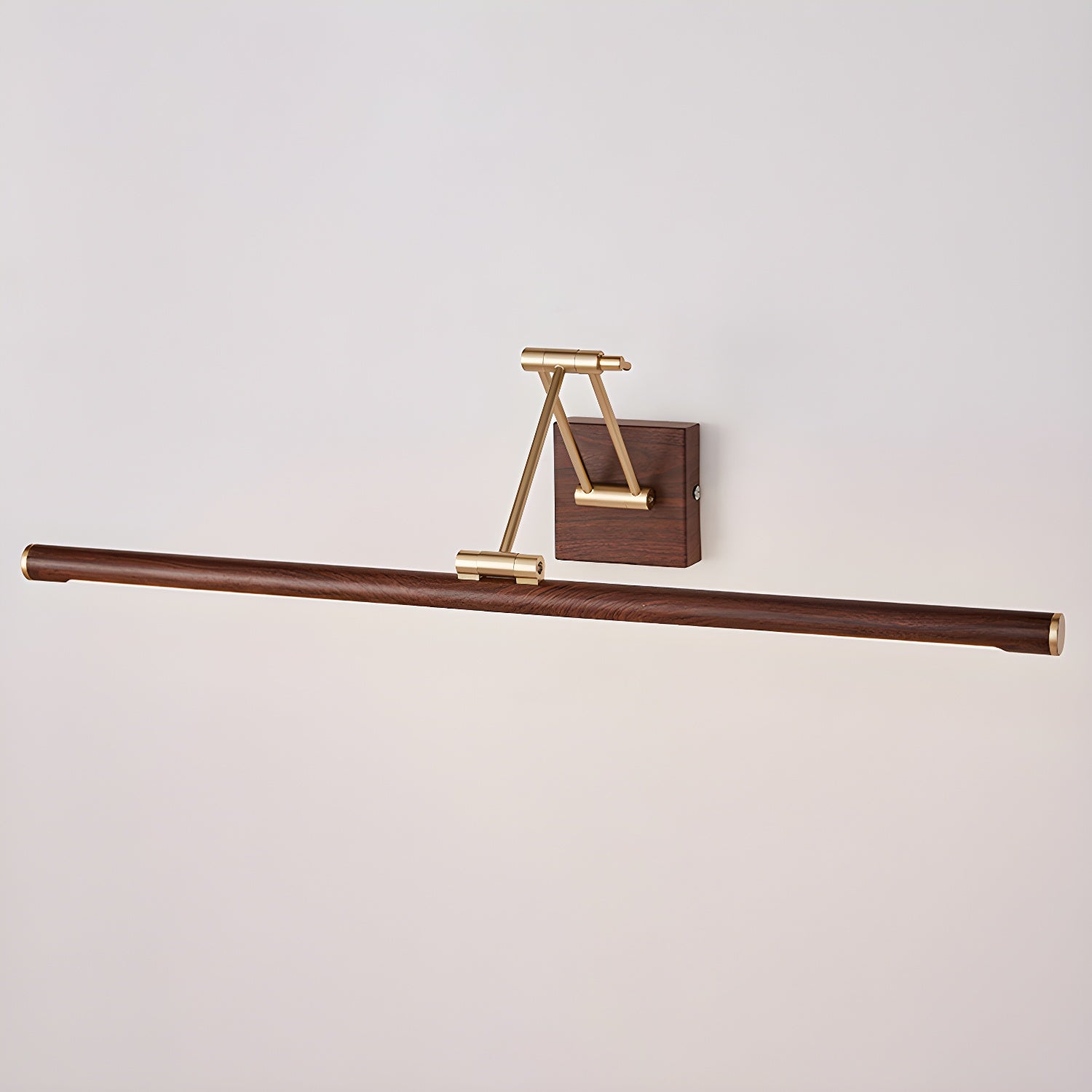 Nøordka Light Bespoke Wall Light Fixture Walnut Tone Linear Contemporary Wall Light