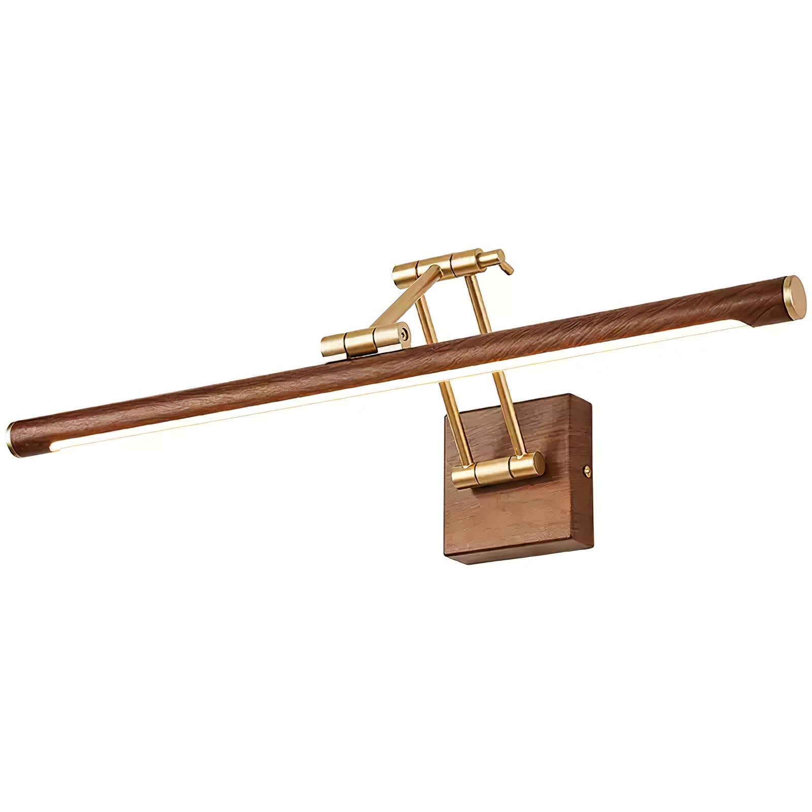 Nøordka Light Bespoke Wall Light Fixture Walnut Tone Linear Contemporary Wall Light