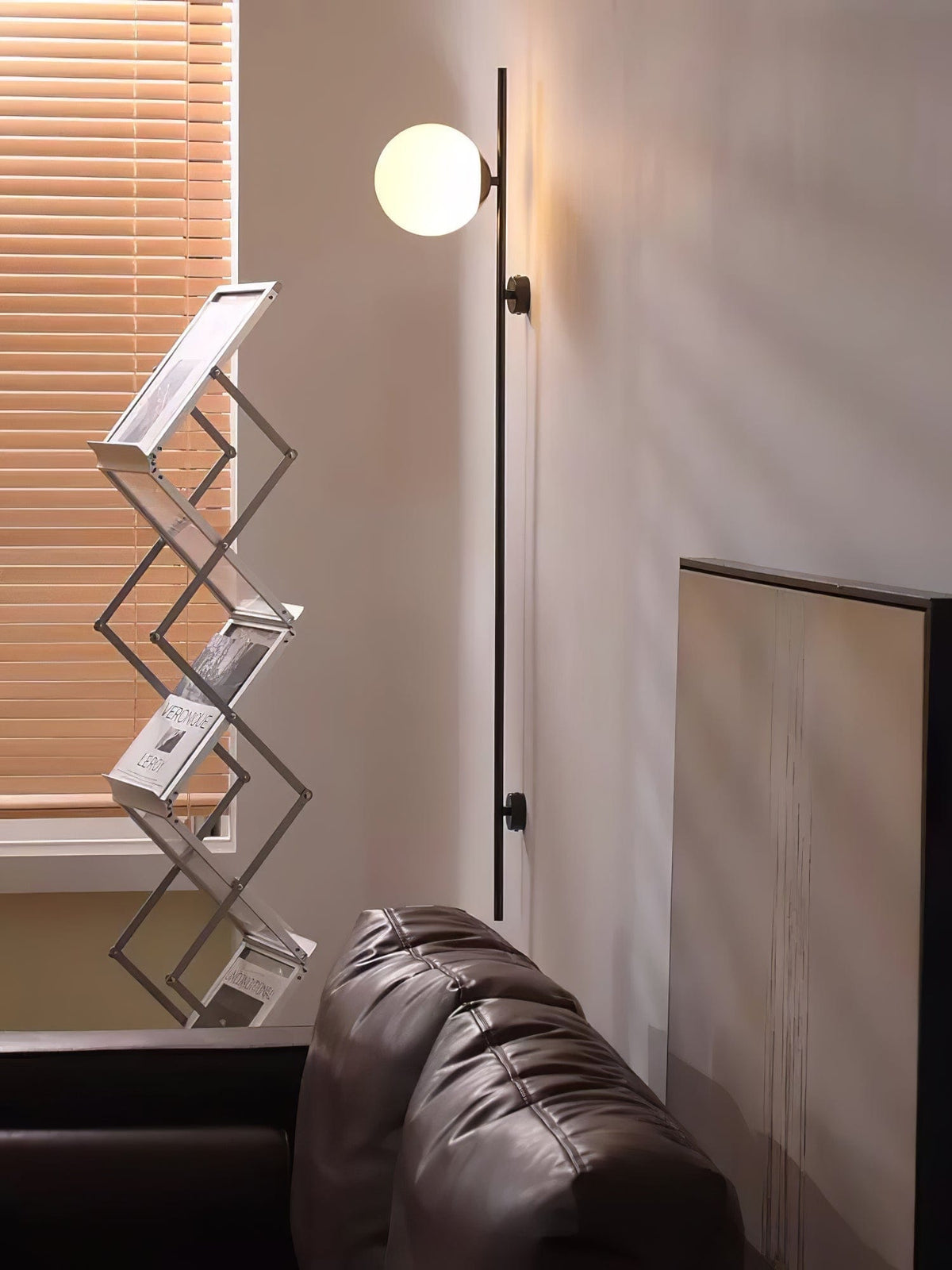 Nøordka Light Bespoke Wall Light Fixture White Glass Scandinavian Inspired Wall Light