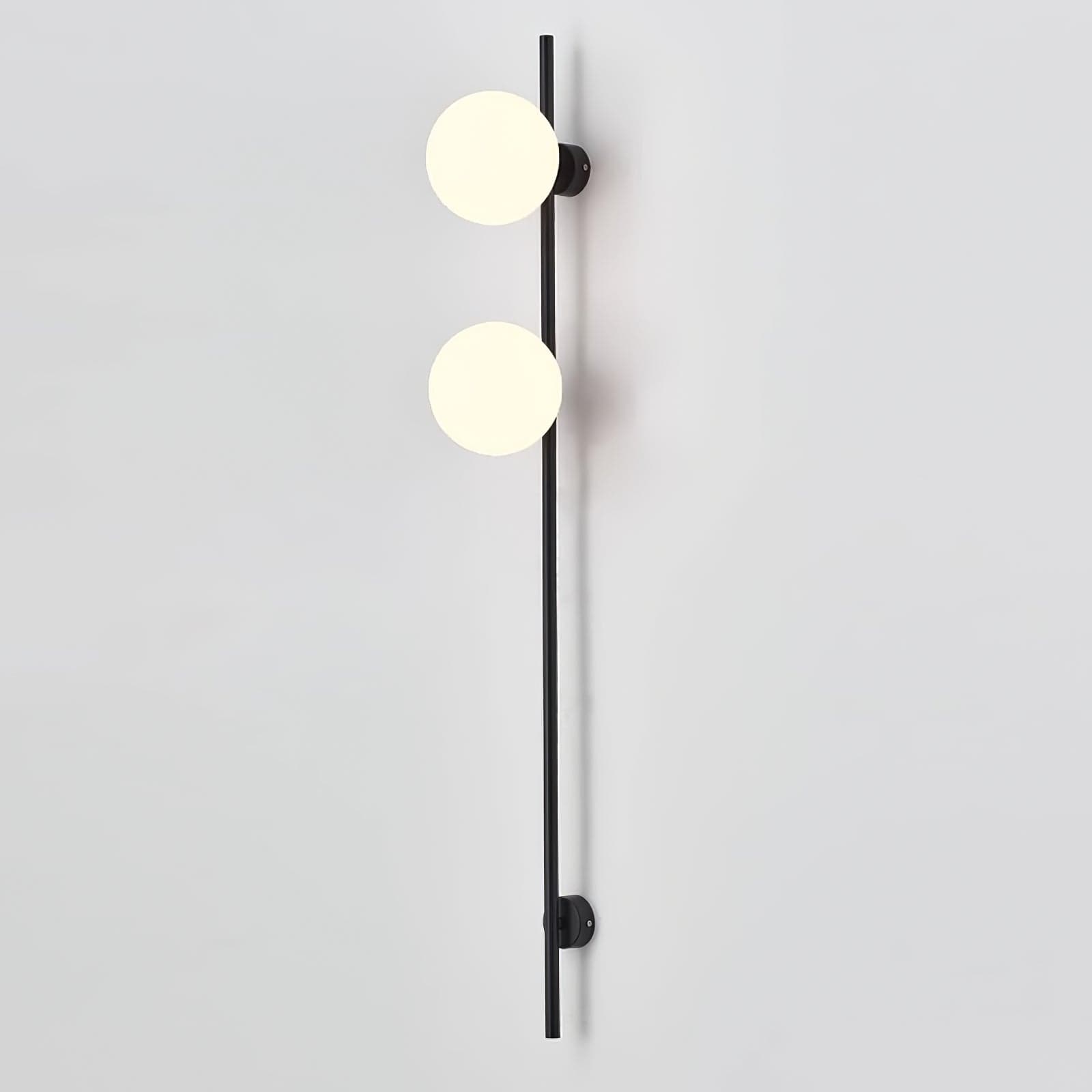 Nøordka Light Bespoke Wall Light Fixture White Glass Scandinavian Inspired Wall Light