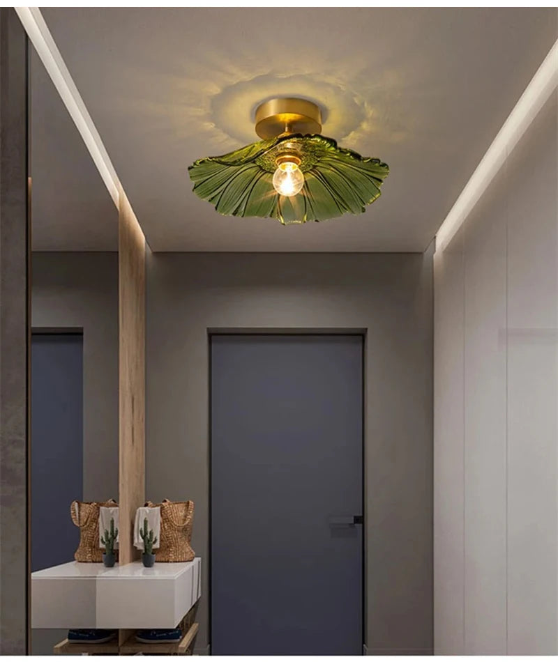 Nøordka Light Ceiling Light Fixtures A / Warm White Vintage Flower Glass Ceiling Light