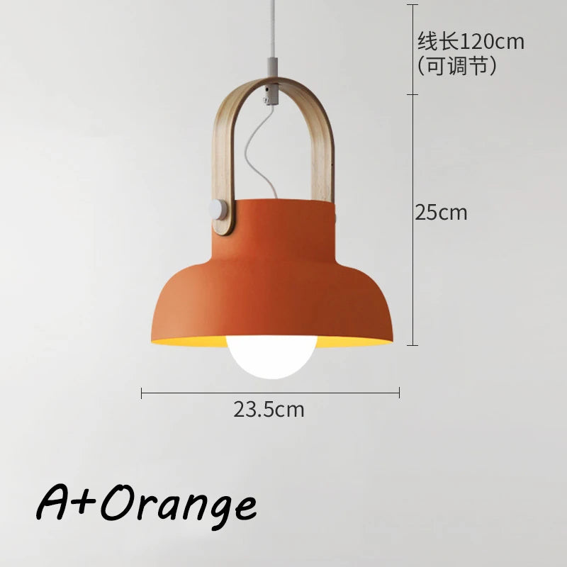 Nøordka Light Ceiling Light Fixtures A6 Macaron Bucket Style Pendant Light Fixture