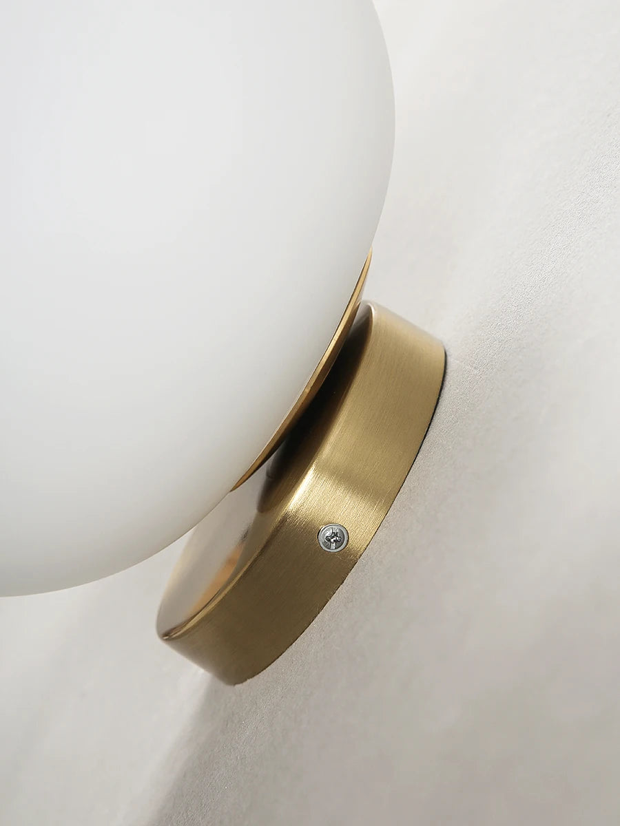 Nøordka Light Ceiling Light Fixtures Artistic Egg Bulb Wall Light Fixture in White Acrylic Shade