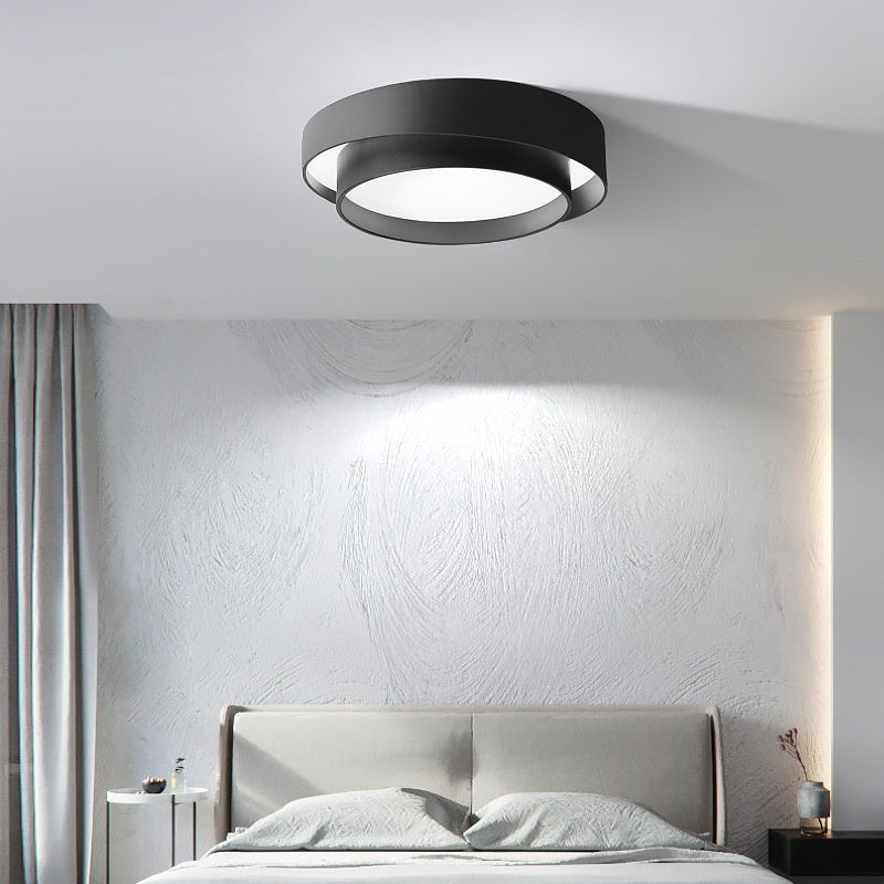 Nøordka Light Ceiling Light Fixtures Black / 12" / Smooth Dimming Minimalist Creative Flush-Mount Ceiling Light for Bedroom