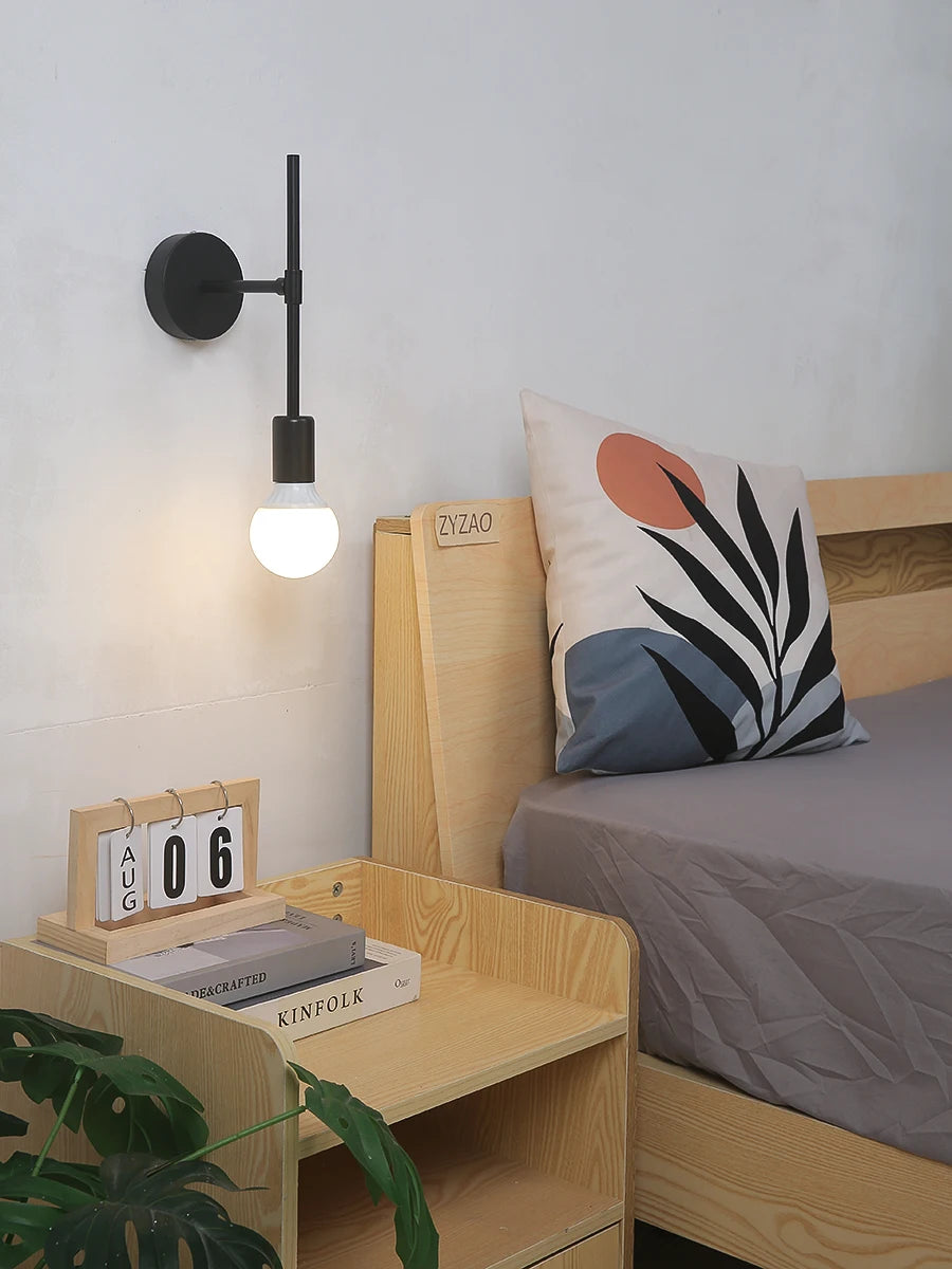 Nøordka Light Ceiling Light Fixtures Black Iron &amp; Glass Wall Lamp Light Fixture