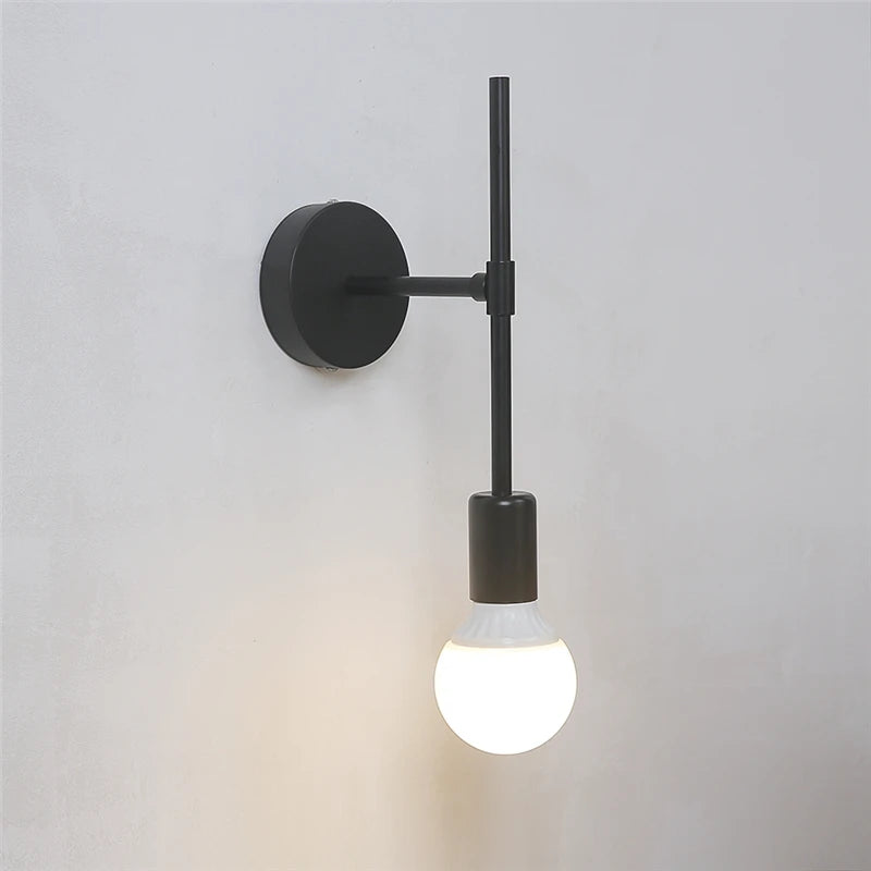 Nøordka Light Ceiling Light Fixtures Black Iron &amp; Glass Wall Lamp Light Fixture