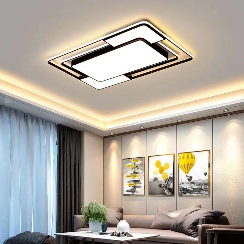 Nøordka Light Ceiling Light Fixtures Black Iron Nordic Inspired Flush-Mount Ceiling Light