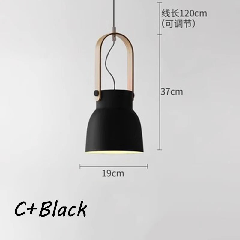 Nøordka Light Ceiling Light Fixtures C1 Macaron Bucket Style Pendant Light Fixture