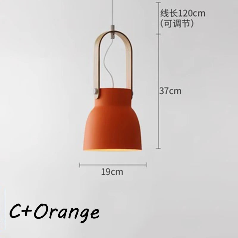 Nøordka Light Ceiling Light Fixtures C6 Macaron Bucket Style Pendant Light Fixture