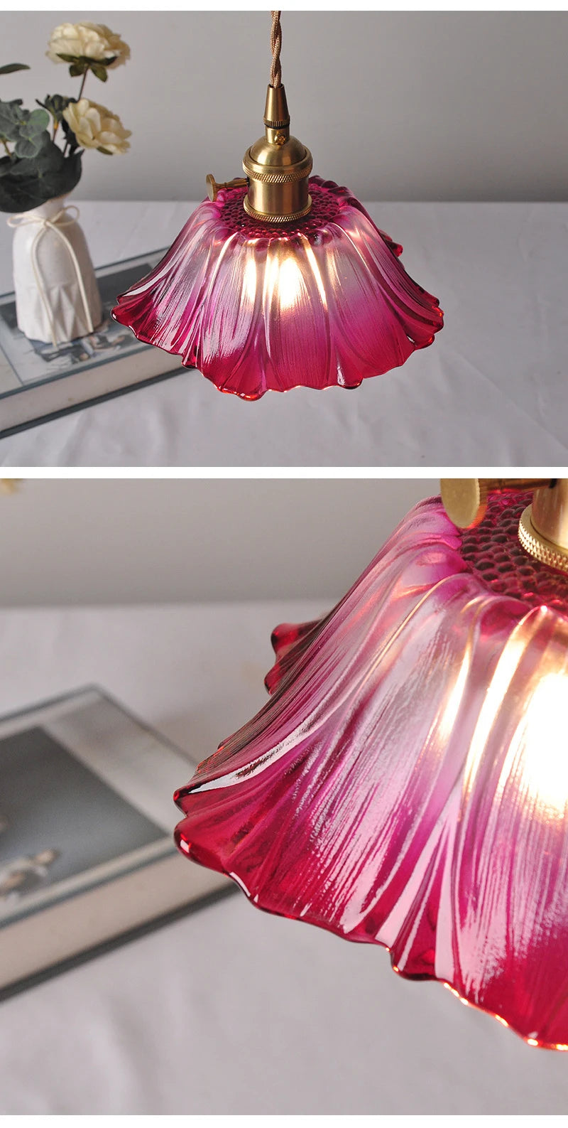 Nøordka Light Ceiling Light Fixtures Colorful Glass Pendant Light Fixture