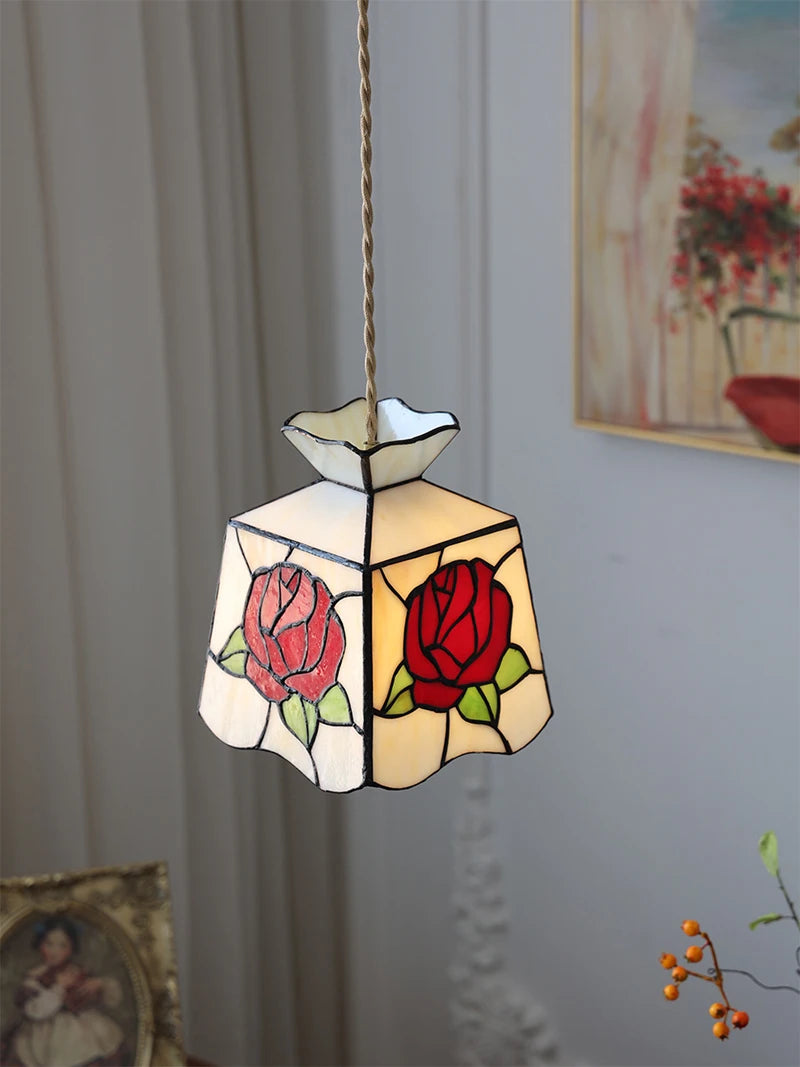 Nøordka Light Ceiling Light Fixtures Colorful Stained Glass Pendant Light Fixture