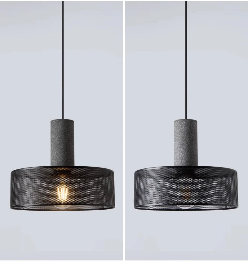 Nøordka Light Ceiling Light Fixtures E Vintage Concrete Tone Pendant Light Fixture