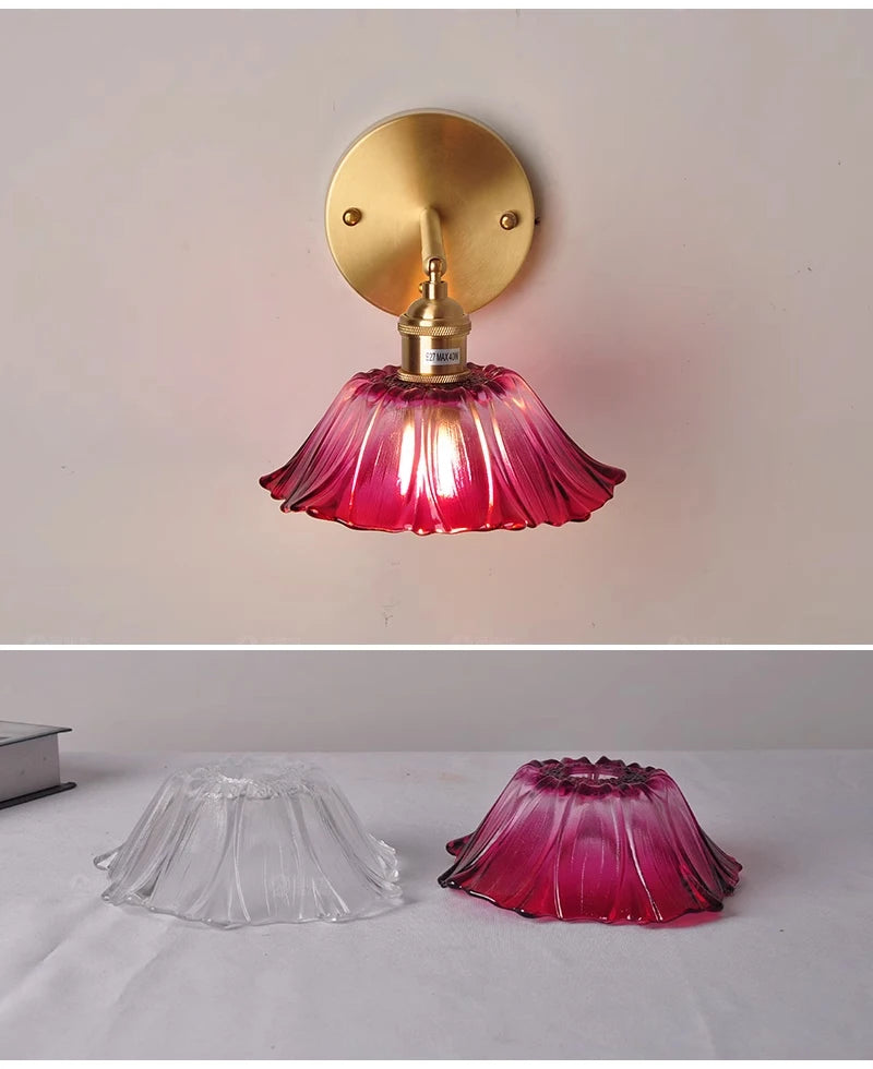 Nøordka Light Ceiling Light Fixtures Floral Glass Flush Mount Ceiling Light Fixture