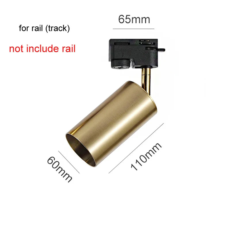 Nøordka Light Ceiling Light Fixtures Gold &amp; Black Spotlight Ceiling Track Lighting Fixture