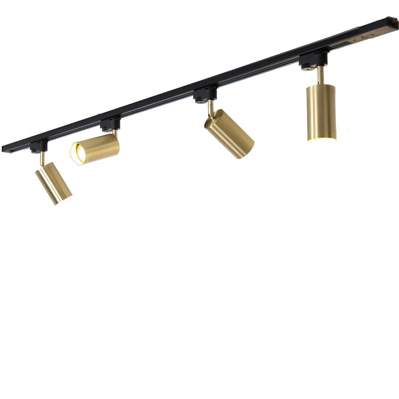 Nøordka Light Ceiling Light Fixtures Gold &amp; Black Spotlight Ceiling Track Lighting Fixture