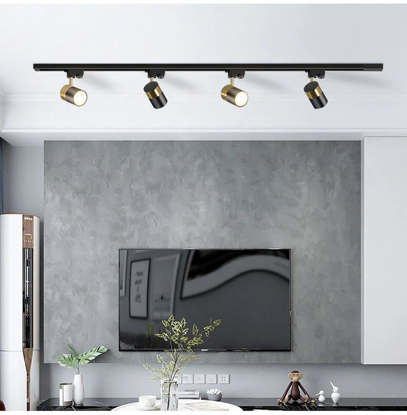 Nøordka Light Ceiling Light Fixtures Industrial Track Light Spotlight Fixture