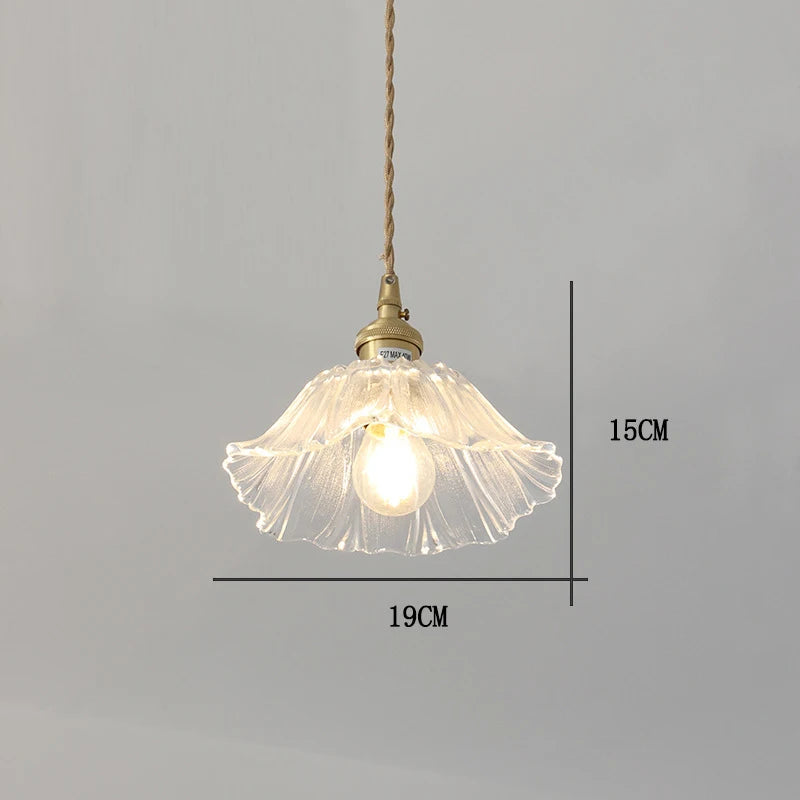 Nøordka Light Ceiling Light Fixtures J / Warm White Vintage Flower Glass Ceiling Light