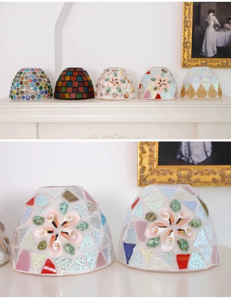 Nøordka Light Ceiling Light Fixtures Mediterranean Sea Shell Pendant Light Fixture