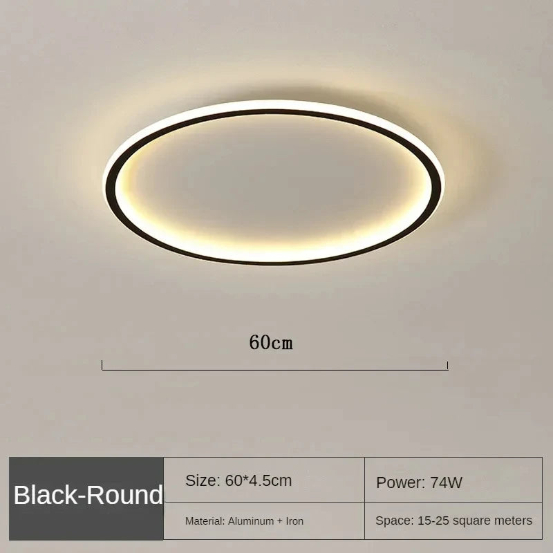 Nøordka Light Ceiling Light Fixtures Modern Dimmable Circular Flush Mount Ceiling Light