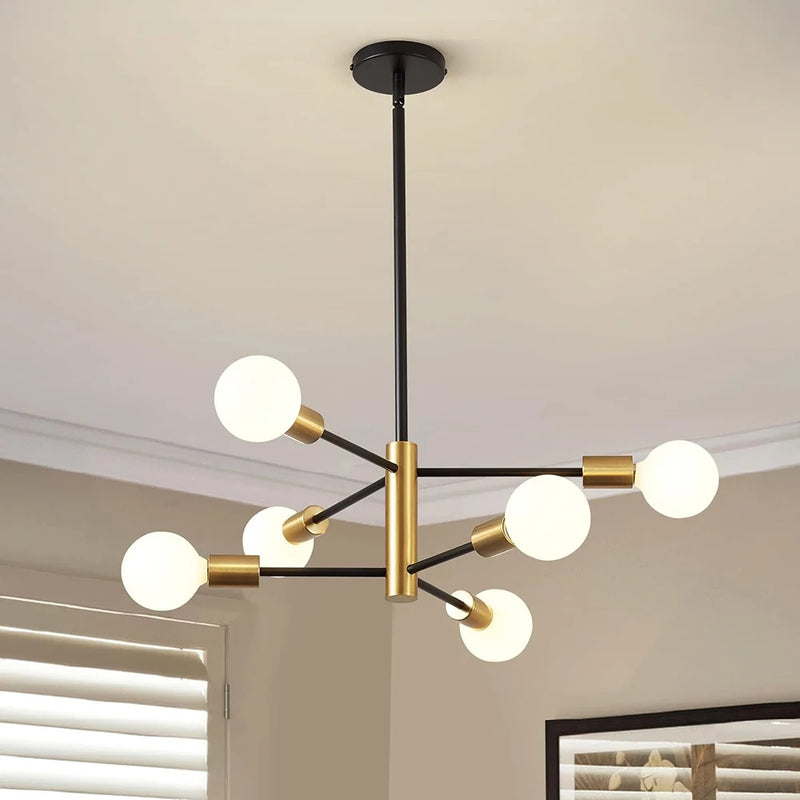 Nøordka Light Ceiling Light Fixtures Modern Energy Saving Black & Gold Branch Flush Mount Ceiling Light