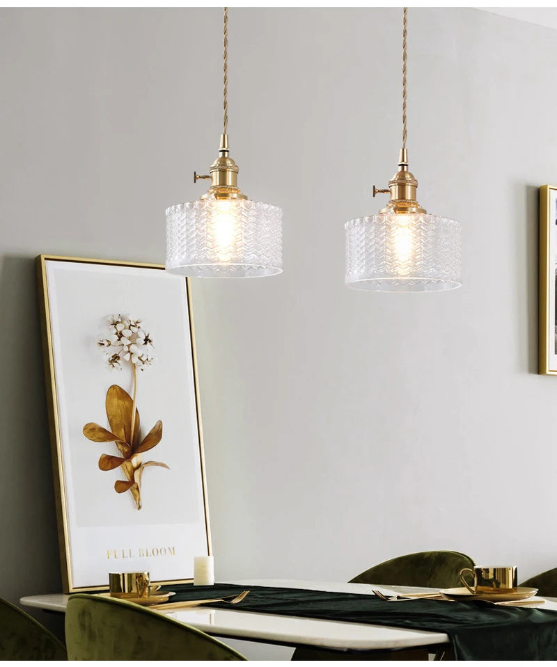 Nøordka Light Ceiling Light Fixtures Modern Glass Pendant Light for Dining Rooms, Kitchen Islands & Bars