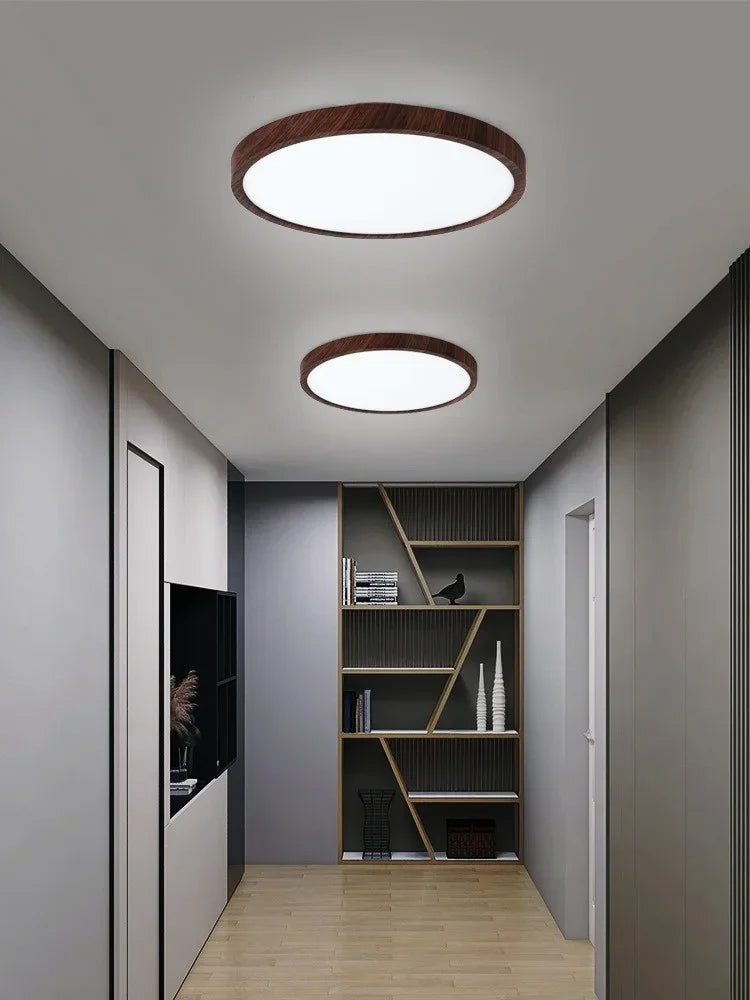 Nøordka Light Ceiling Light Fixtures Modern LED Ceiling Light With Ultrathin Wood Grain Design