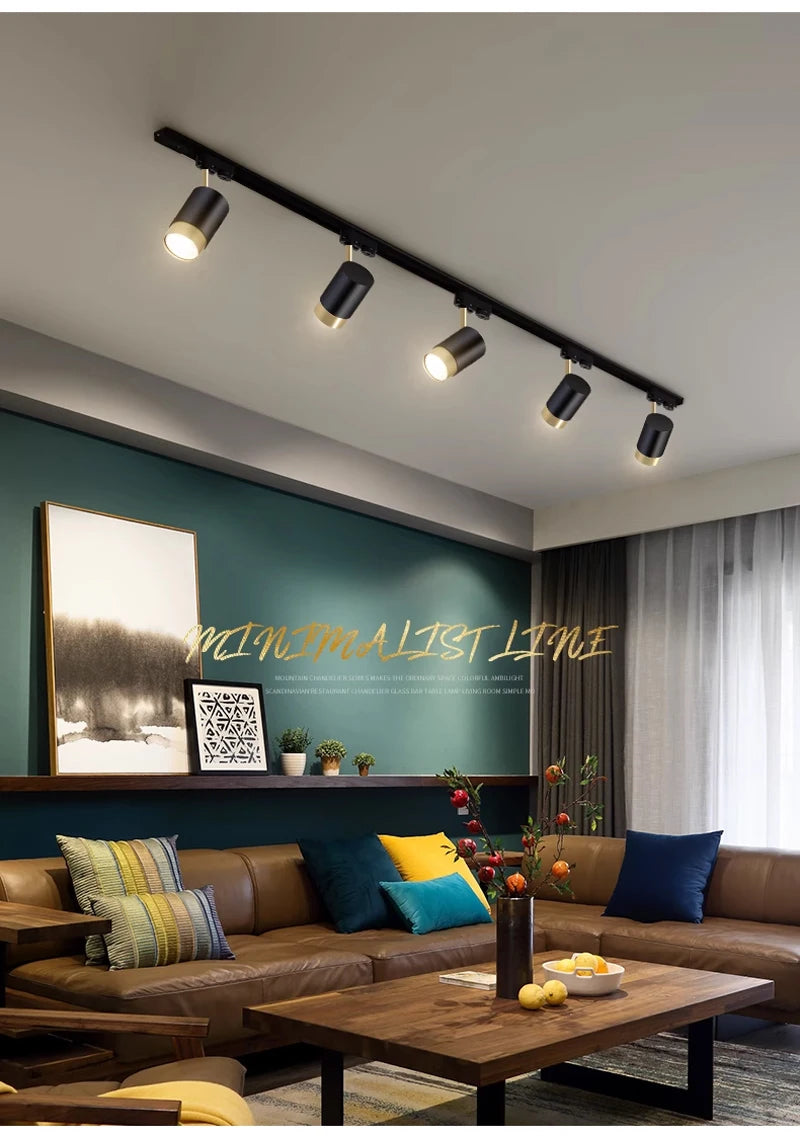 Nøordka Light Ceiling Light Fixtures Multi-Angle Adjustable Flush-Mount Spotlight Track Lighting Fixture