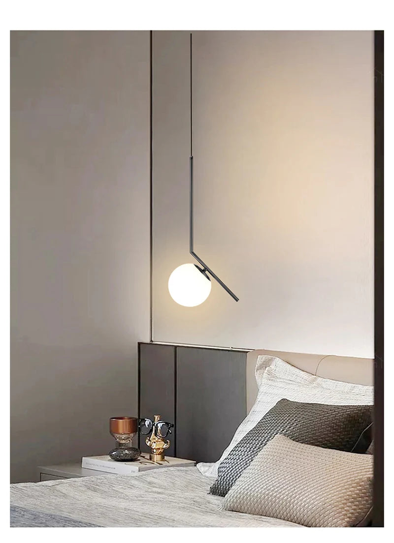 Nøordka Light Ceiling Light Fixtures Nordic Circular Globe Pendant Light Fixture