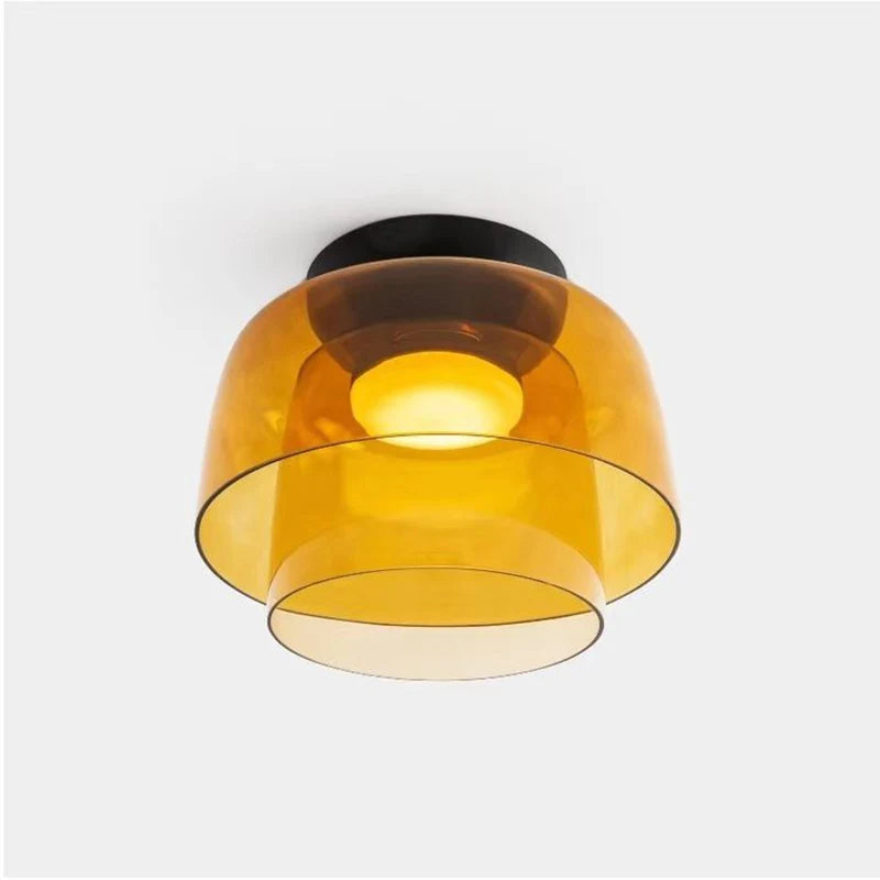 Nøordka Light Ceiling Light Fixtures Nordic Modern Glass Flush Mount Ceiling Light