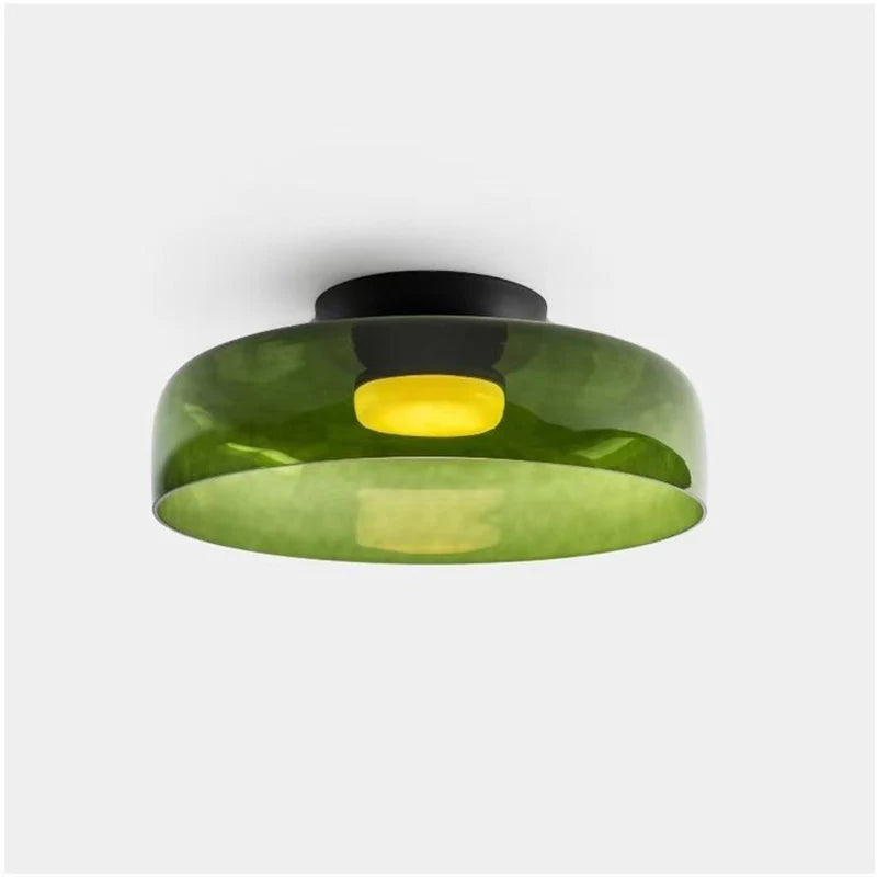 Nøordka Light Ceiling Light Fixtures Nordic Modern Glass Flush Mount Ceiling Light